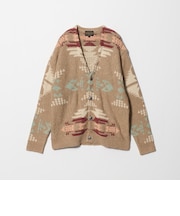 ＜PENDLETON＞マルチ ジャガード Vネック カーディガン