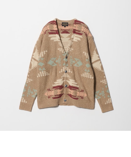 <PENDLETON>マルチ ジャガード Vネック カーディガン