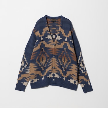 <PENDLETON>マルチ ジャガード Vネック カーディガン