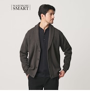 【WEB限定 WARDROBE SMART】ウォッシャブル ショールカラー カーディガン