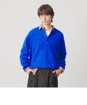 ミンク フィニッシュ ウール ヘンリーネック ニット