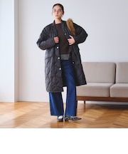 【WEB限定/別注】＜TOWNCRAFT＞キルティング リバーシブル ダウンコート はっ水
