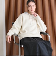 ウールカシミヤ アクア クルーネックニット