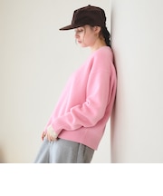 ウールカシミヤ アクア クルーネックニット