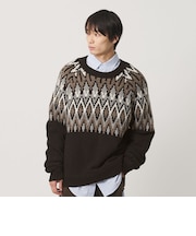 <NICE WEATHER>フェアアイル クルーネックニット