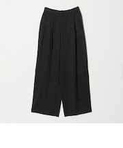 毛ブレンド バックラップ タックパンツ
