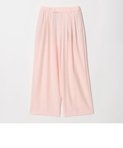 ポリエステルブレンド ワイドタックパンツ ウォッシャブル