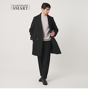 【WEB限定 WARDROBE SMART】PE メルトン ダブル チェスターコート