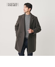 【WEB限定 WARDROBE SMART】PE メルトン ダブル チェスターコート
