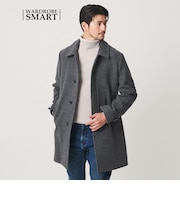 【WEB限定 WARDROBE SMART】PE メルトン バルカラーコート