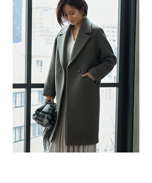 ◇KC オーバーサイズチェスターコート｜グリーンレーベル リラクシング