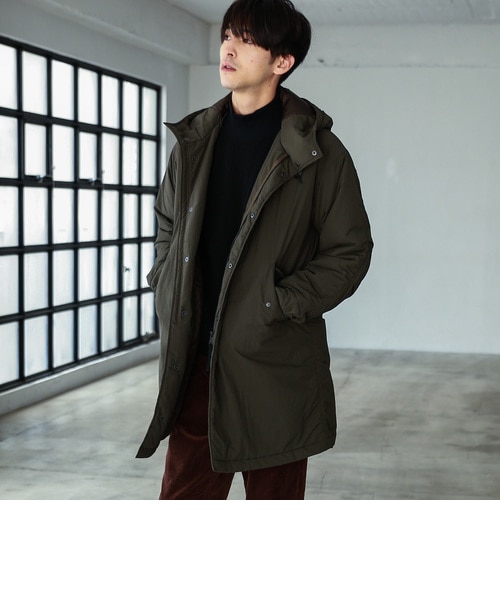 SC ナイロンシェル ナカワタ モッズコート＜撥水性・保温性