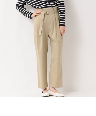 NFC サテン タックコクーン パンツ