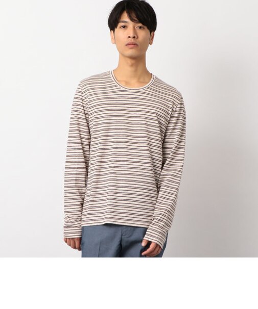 [ロベルト コリーナ] ★ROBERTO COLLINA C/L/E マルチボーダー ニット