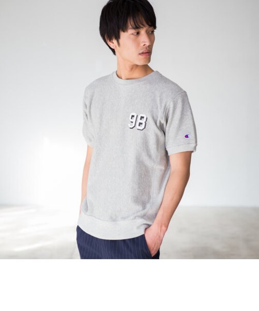 別注 [チャンピオン] SC CHAMPION GLR RW PTクルー 半袖スウェット