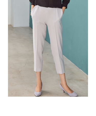 [手洗い可能/Pツイル] D テーパードパンツ GR