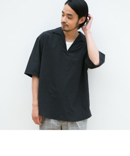 ST ポリタイプライター プルオーバー 半袖シャツ