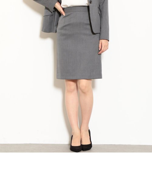 りん★　　グリーンレーベルリラクシング 手洗い可 スカートスーツ L/M 手洗い可能/TW] ◇D 組下タイト スカート｜グリーンレーベル