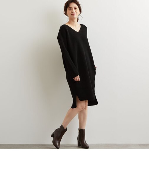 [バンソン エ ミレイユ]Vincent et Mireille SC アゼ ニット ワンピース