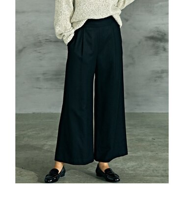 ◆FM サキソニー ハイウエスト ワイド パンツ