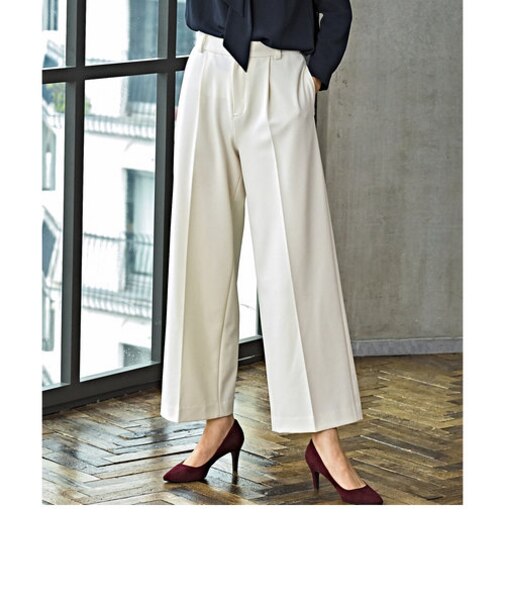 [手洗い可能/キープウォーム] ◆D ワイドパンツ