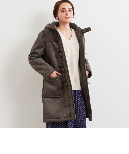 ☆[オーシバル]ORCIVAL SC フェイクムートン ダッフルコート｜グリーン