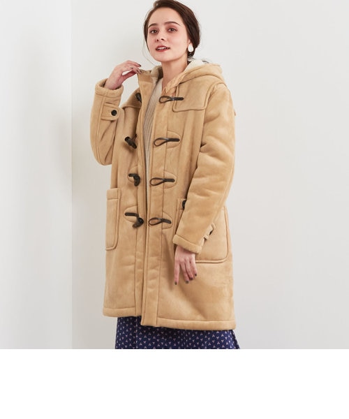 ☆[オーシバル]ORCIVAL SC フェイクムートン ダッフルコート｜グリーン