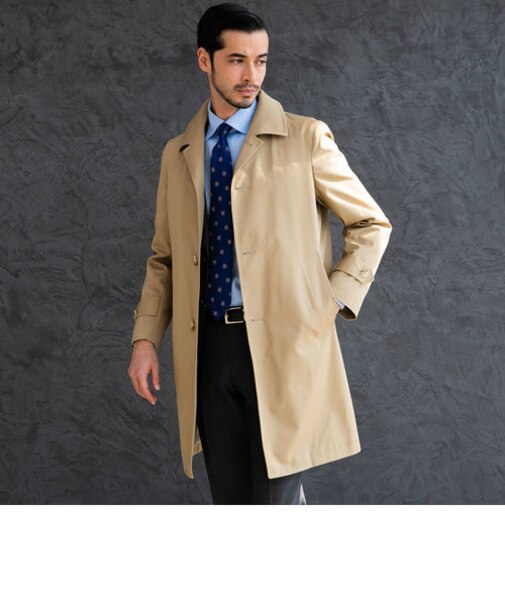 OLMETEX ギャバ ステンカラー コート ＜取り外し可能ライナー付き＞