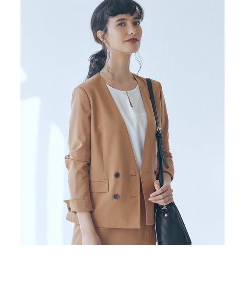 カチリラ] ◇D ノーラペル ダブル ジャケット｜グリーンレーベル