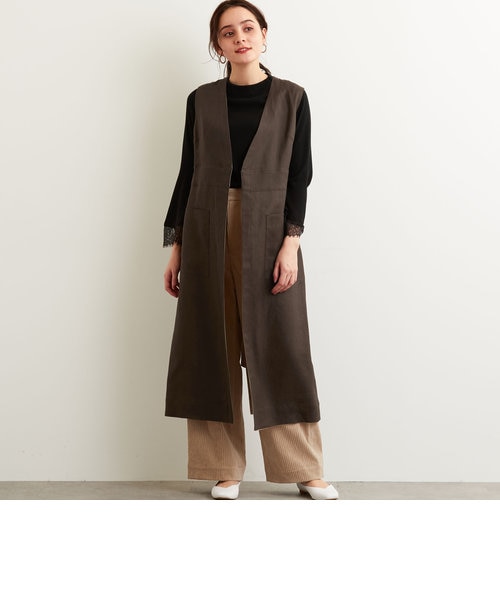 FFC LaPorte リネン ロングジレ｜グリーンレーベル リラクシングの通販