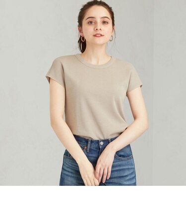 SC TC ワッフル フレンチ スリーブ カットソー