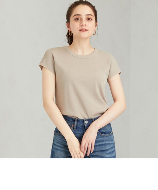 SC TC ワッフル フレンチ スリーブ カットソー