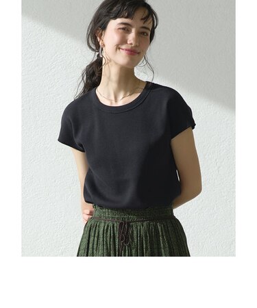 SC TC ワッフル フレンチ スリーブ カットソー