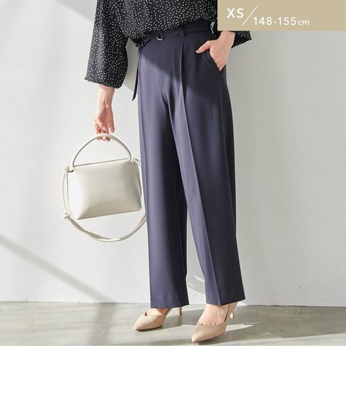 WEB限定】［XS/H148-155cm］パウドレ ワイド パンツ ブラック