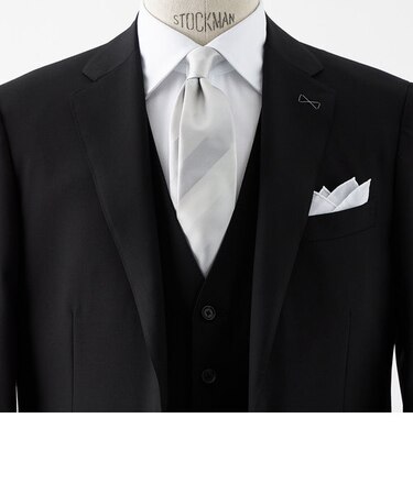 GLR シルク フォーマル 8.0cm ストライプ ネクタイ