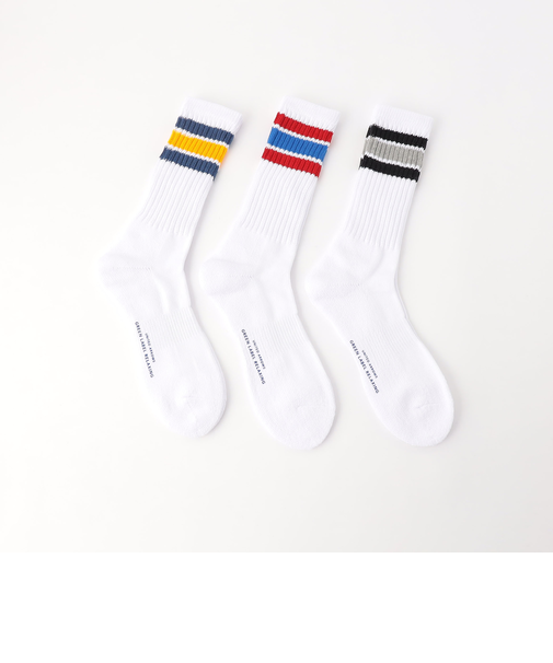 GLR クルー 3P ソックス