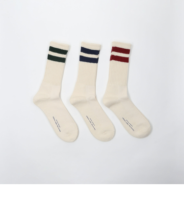 GLR クルー 3P ソックス