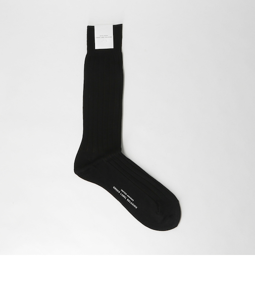 シルケット リブ ソックス