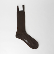 シルケット リブ ソックス