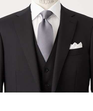 GLR シルク セミ フォーマル 8.0cm ソリッド ネクタイ