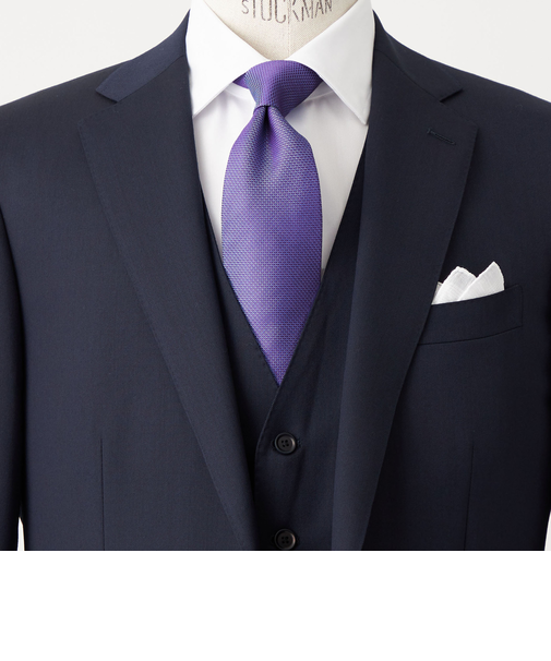 GLR シルク セミ フォーマル 8.0cm ソリッド ネクタイ