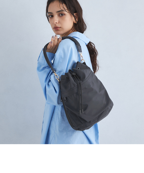 beauty&youth】スエードライクチェーン バッグ スエードライク