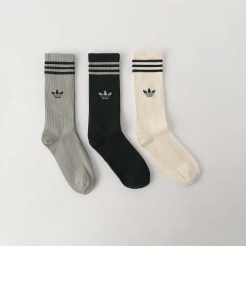 ＜adidas Originals＞クルーソックス 3P /靴下 / キッズ  19cm -24cm