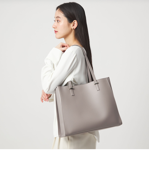 【WEB限定】ワンポイント シンプル トートバッグ（ソフトPCバッグ付） / A4 / 通勤