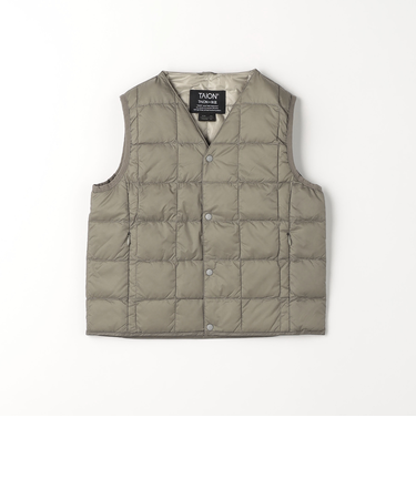 ＜TAION＞ベーシック Vネックボタン インナーダウンベスト / キッズ  110cm-130cm