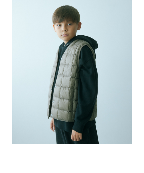 ＜TAION＞ベーシック Vネックボタン インナーダウンベスト / キッズ  140cm-150cm