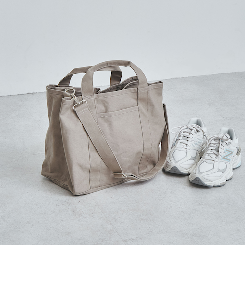 WEB限定】2WAY キャンバス トートバッグ / ショルダーバッグ｜グリーン
