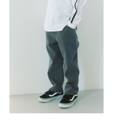 ストレッチデニム ストレートパンツ / キッズ  100cm-160cm - ストレッチ -