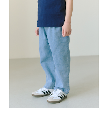 ストレッチデニム ストレートパンツ / キッズ  100cm-160cm - ストレッチ -