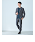 【WEB限定】JUST fit ドライPEスリムセットアップ ジャケット＆パンツ -吸水速乾・防シワ-
